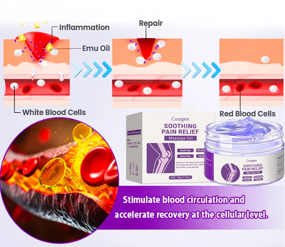 Cougex™ Arthritis Massage Gel with Turmeric & Emu Oil image Cougex™ Arthritis Massage Gel with Turmeric & Emu Oil